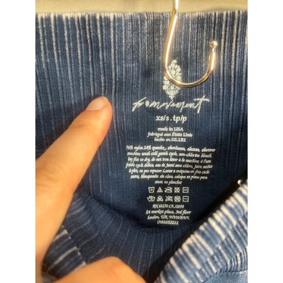 FP Movement By Free People Blue Washed Leggings XS High Rise Athletic Casual - Picture 3 of 9